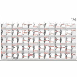 Bhner Plakatkalender ALPHA PO14, 14M/1S, Karton, 139 x 79cm, 2026