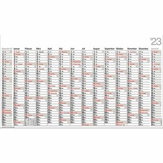 B�hner Plakatkalender ALPHA PO14, 14M/1S, Karton, 139 x 79cm, 2027
