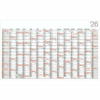 Bhner Plakatkalender LAMBDA K14, 14 M/1 S, 114 x 68,5 cm, 2026