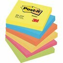 Haftnotizen Post-it 654TFEN, 76 x 76 mm, 6 Blcke  100...