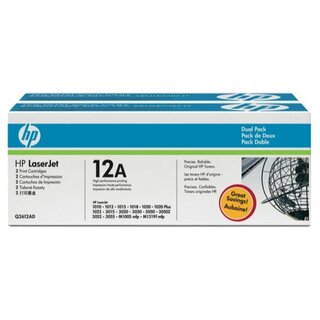 Toner HP Q2612A, Reichweite: 2.000 Seiten, schwarz