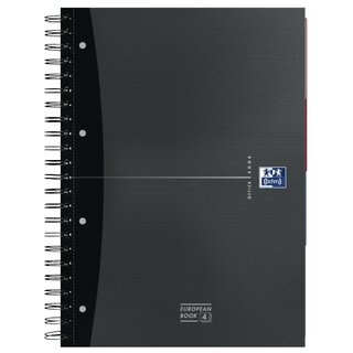 Collegeblock Oxford 2504, A4+, kariert, 90g, 4fach gelocht, 120 Blatt