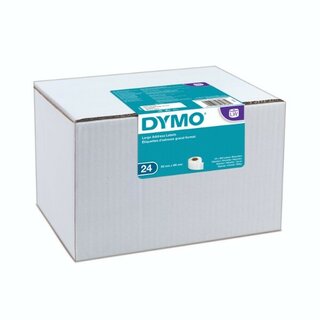 Rollenetiketten Dymo S0722390, 89x36 mm, wei, 24 Rollen/220 Etiketten