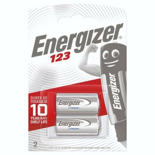 Energizer Fotobatterie Lithium 123, 3V, 2 Stck