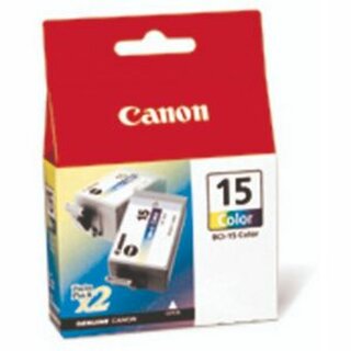 Tintenpatrone Canon 8191A002 - BCI-15CL, Reichweite: 100 Seiten, farbig, 2 Stck