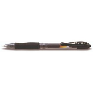 PILOT Gelschreiber G2-10 2627001, nachfllbar, dokumentenecht, 0,38 mm, schwarz