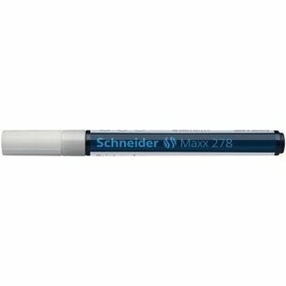 Lackmarker Schneider Maxx 278, Rundspitze, Strichstrke: 0,8mm, wei