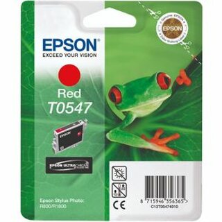 Tintenpatrone Epson T054740, Reichweite: 400 Seiten, rot