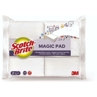 Scotch-Brite Fleckenradierer Magic Pad 7100240732, wei 2 Stck