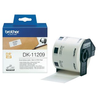 Endlosetiketten Brother DK-11209, 29 x 62mm, wei, 800 Stck