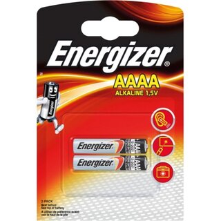 Batterie Energizer 624625, Mini, AAAA, 1,5 Volt, Ultra+, 2 Stck