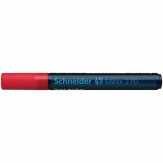 Lackmarker Schneider Maxx 270, Rundspitze, Strichstrke: 1-3mm, rot