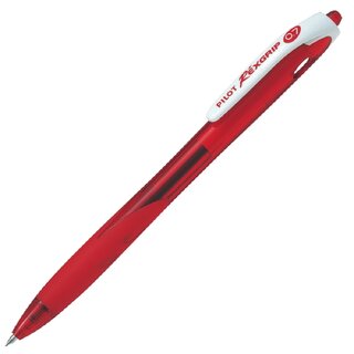 Kugelschreiber Pilot 2047 BRG-10M Rex Grip, Strichstrke: 0,4mm, rot