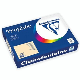 Kopierpapier Trophee 1787, A4, 80g, chamois, 500 Blatt