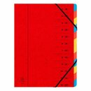 Ordnungsmappe Exacompta 54125E, DIN A4, Karton, 400g, 12...