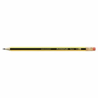 Bleistift Staedtler 122 Noris, Hrtegrad: HB, gelb-swz lackierter Schaft, 12St