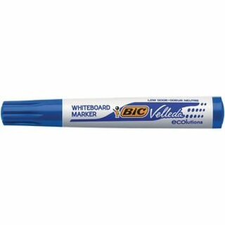 Whiteboard-Marker BIC 1199175106, Velleda Eco, Keilspitze, 3,7 - 5,5mm, blau