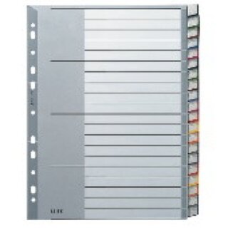 Register Leitz 1278, blanko, A4, aus Kunststoff, 20...