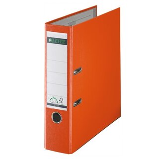 Ordner Leitz 1010, PP-kaschiert, A4, Rckenbreite: 80mm, orange