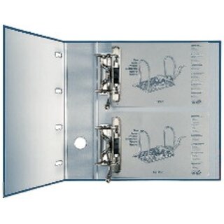 Doppelordner, PP-kasch., Einsteckrückenschild, 2xA5q,...