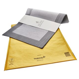 Luftpolstertaschen Mail Lite K/7 Innenmae: 350x470mm goldgelb 50St