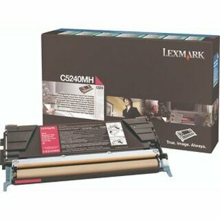 Toner Lexmark C5240MH, Reichweite: 5.000 Seiten, magenta