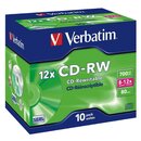 CD-RW Verbatim 43148, 700MB, 80Min, 8-12x, Jewel Case, 10...