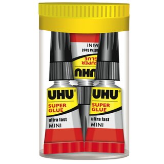 Sekundenkleber UHU 45415 Minis 3x1g