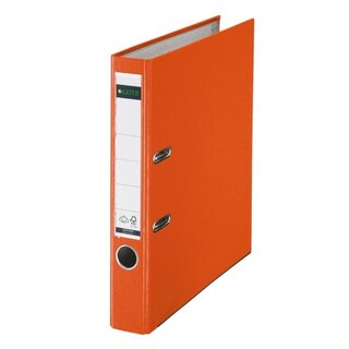 Ordner Leitz 1015, PP-kaschiert, A4, Rckenbreite: 52mm, orange