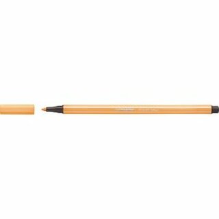 STABILO Faserschreiber Pen 68/054, Einweg, farbintensiv, M / 1 mm, neonorange