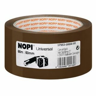 NOPI Packband Universal 57953, 50 mm x 66 m, braun