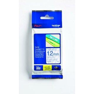 Schriftband Brother TZE-133, 12mm x 8m, blau/transparent
