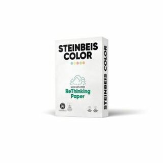 Kopierpapier Steinbeis Color, recycelt, A4, 80g, pastellblau, 500 Blatt