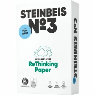 Kopierpapier Recycling Steinbeis No. 3, A4, 80g, 90er-Weie, 500 Blatt