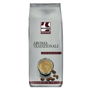 Espresso Splendid 605287, Qualittsespresso Aroma Tradizionale, Bohne, 1000g