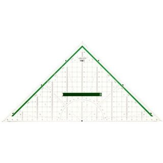 Geodreieck M+R 23320000, Hypotenusenlnge: 320mm, mit Griff, transparent