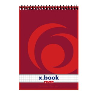 Spiralblock Herlitz 110536, A5, kariert, 50 Blatt