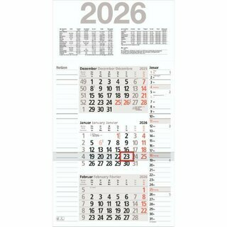 Bühner 3-Monatskalender KOMBIPLAN M3KPN, 3M/1S, 30 x...