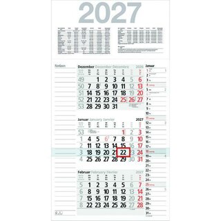 B�hner 3-Monatskalender KOMBIPLAN M3KPN, 3M/1S, 30 x...