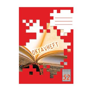 LANDRE Oktavheft 100050478, A6, kariert, 32 Blatt,...