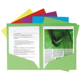 Prsentationsmappe Exacompta 415000E, Nature Future, A4, farbig sortiert, 25 St