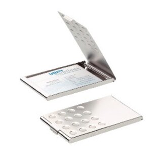 Visitenkartenbox Durable 244023, für 20 Karten, chrom