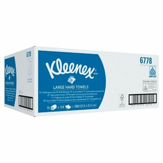 Falthandtücher Kleenex 6778, Ultra, V-Falz, Interfold,...