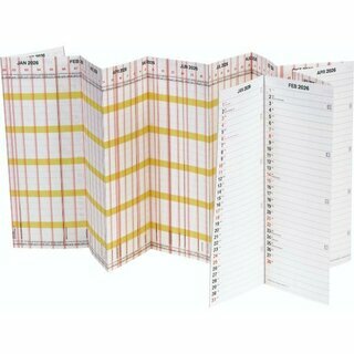Brunnen Urlaubsplaner 1070135006, 138 x 29,5cm, leporello gefaltet, 2026
