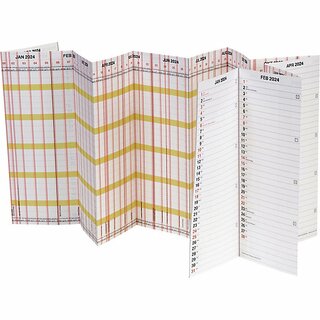 Brunnen Urlaubsplaner 1070135006, 138 x 29,5cm, leporello gefaltet, 2027