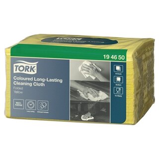 Vliestuch Tork Premium W8, 1lagig, gelb, 40 Stück