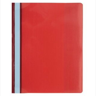 Schnellhefter Premium, A4, aus PVC-Folie, rot, 10 Stück