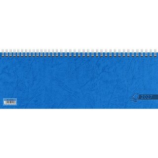 Glocken Tischquerkalender 5072321306, 1W/2S, 30 x 11cm blau, 2027