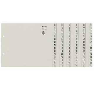 Registerserie Leitz 1312, A-Z, A4, aus Papier, für 12 Ordner