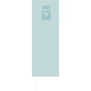 Zettler Tischkalender 808 UWS, 1T/1S, Vormerkbuch, 10,5x29,7 cm, anthrazit, 2027